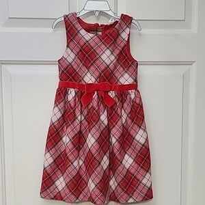 Red Plaid Kids Dress